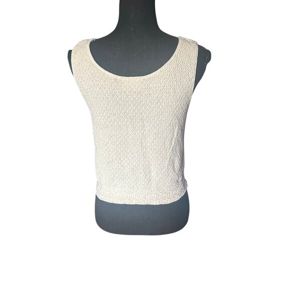 Vintage-Inspired Knit Tank Top | Neutral Minimalist Big City Brand - Picture 5 of 6